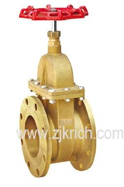 FM-9040 黄铜法兰闸阀（暗杆）